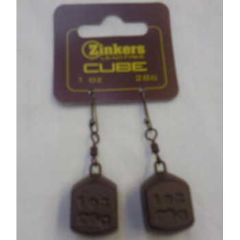 Zinkers Cube Carp Weight 1oz - 28g